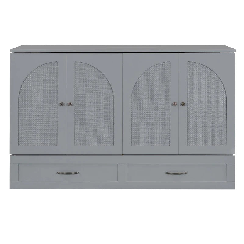 Lit escamotable pliant Queen Size avec tiroirs de rangement