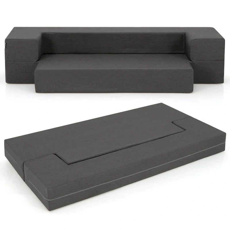 Canapé-lit pliant 8 pouces en mousse haute densité avec housse lavable