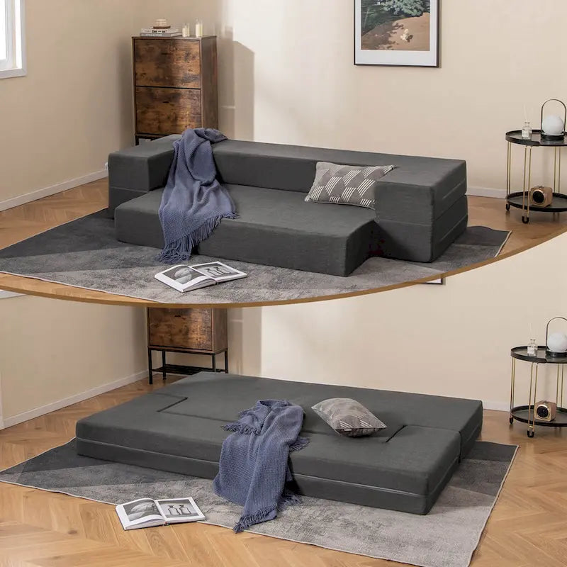 Canapé-lit pliant 8 pouces en mousse haute densité avec housse lavable