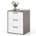 Commode de rangement à 3 tiroirs avec plateau large