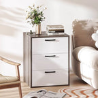 Commode de rangement à 3 tiroirs avec plateau large