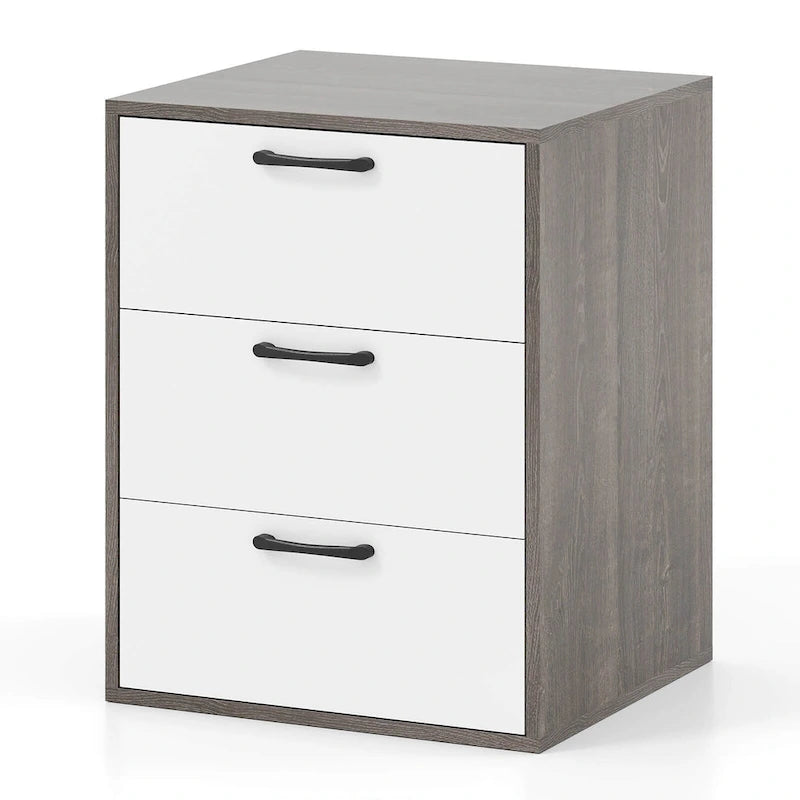 Commode de rangement à 3 tiroirs avec plateau large