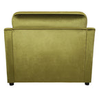 Fauteuil d'appoint Green Modern 37 avec pieds en plastique et oreillers pour le salon