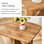 Table basse carrée de 60 cm avec bandes de pieds dorées