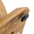 Table basse carrée de 60 cm avec bandes de pieds dorées