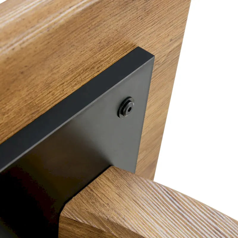 Table basse carrée de 60 cm avec bandes de pieds dorées
