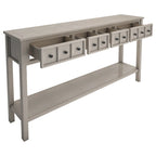 Console d'entrée rustique avec tiroirs et étagère inférieure