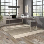 Bureau d'angle 60W x 30D avec pieds en métal