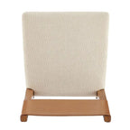 Chaise de salle à manger en similicuir et lin (lot de 2)