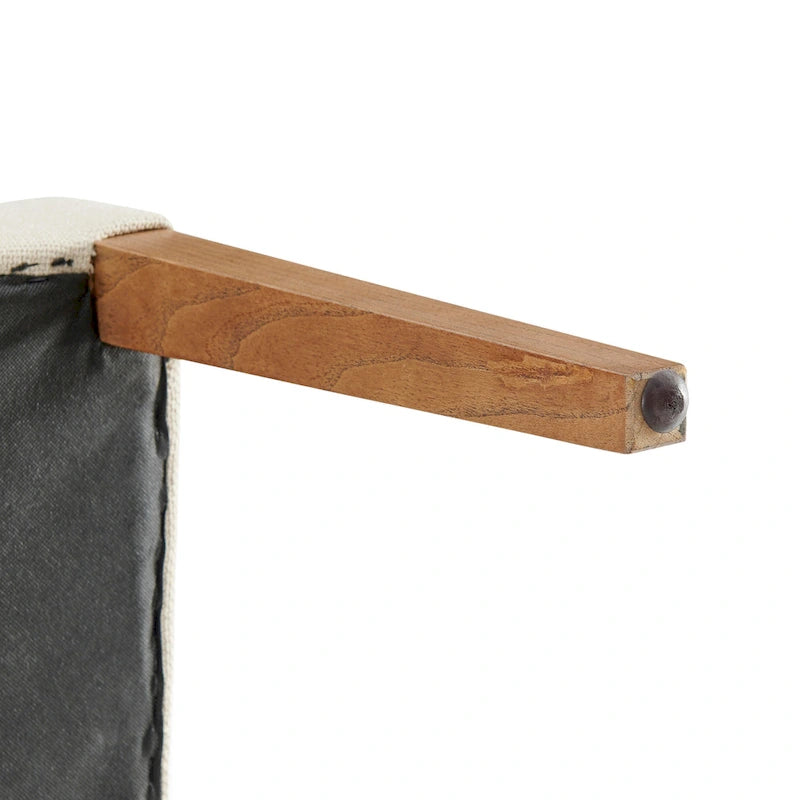 Chaise de salle à manger en similicuir et lin (lot de 2)