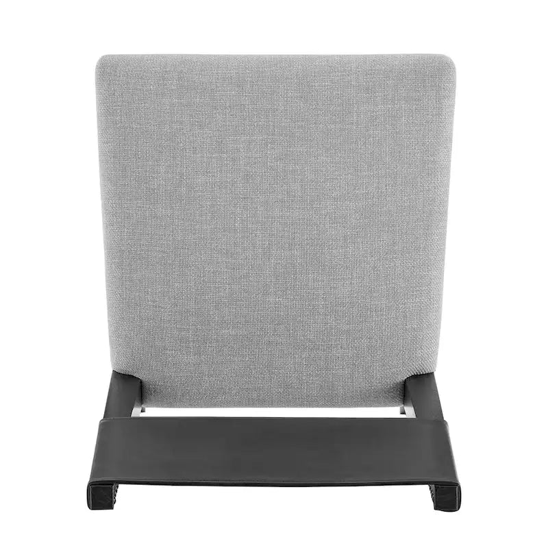 Chaise de salle à manger en similicuir et lin (lot de 2)