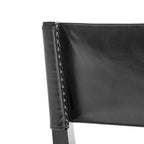 Chaise de salle à manger en similicuir et lin (lot de 2)