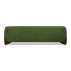 Canapé en tissu bouclette avec pieds en bois de 229,87 cm