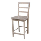 Tabouret de bar en bois massif
