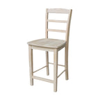 Tabouret de bar en bois massif