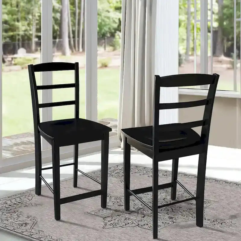 Tabouret de bar en bois massif