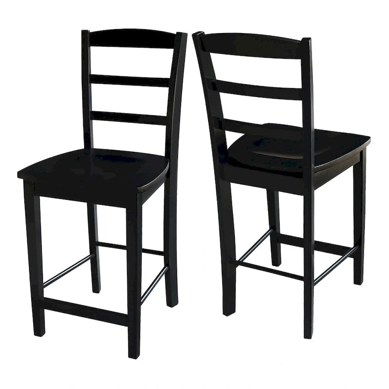 Tabouret de bar en bois massif