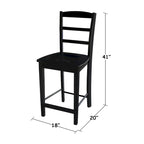 Tabouret de bar en bois massif
