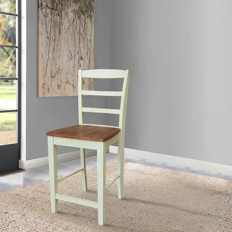 Tabouret de bar en bois massif