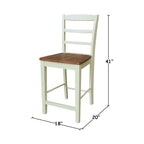 Tabouret de bar en bois massif