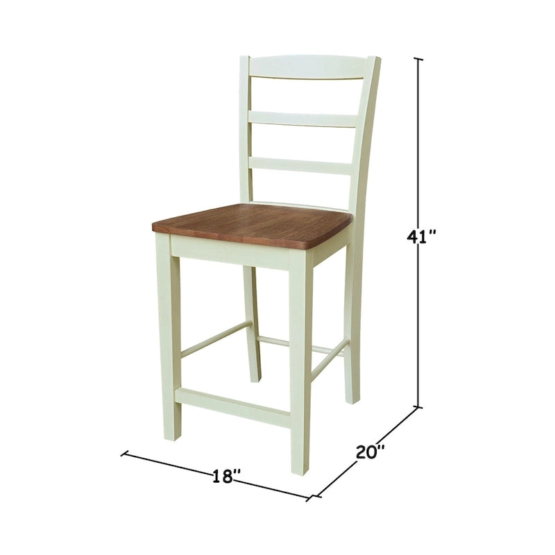 Tabouret de bar en bois massif