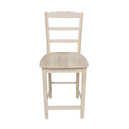 Tabouret de bar en bois massif