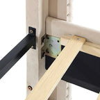 Cadre de lit plateforme rembourré en velours Queen Size avec pieds en métal de 15 cm
