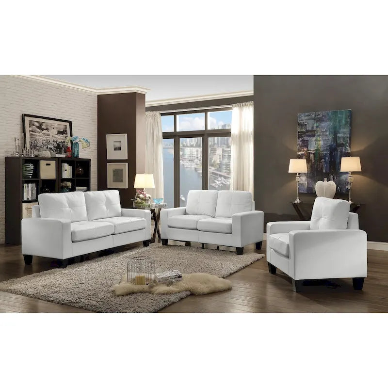Canapé 3 places en similicuir avec accoudoirs, largeur 180 cm