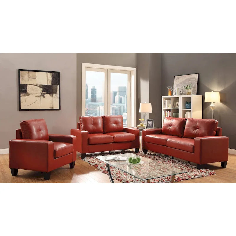Canapé 3 places en similicuir avec accoudoirs, largeur 180 cm