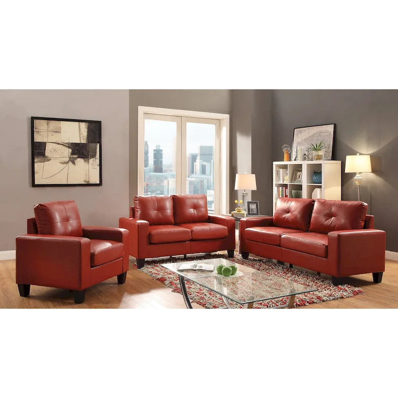 Canapé 3 places en similicuir avec accoudoirs, largeur 180 cm