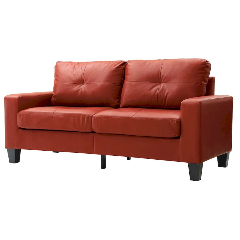 Canapé 3 places en similicuir avec accoudoirs, largeur 180 cm