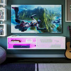 Meuble TV mural gaming pour téléviseurs jusqu'à 60 po