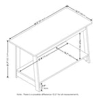 Meuble TV compact avec étagère inférieure