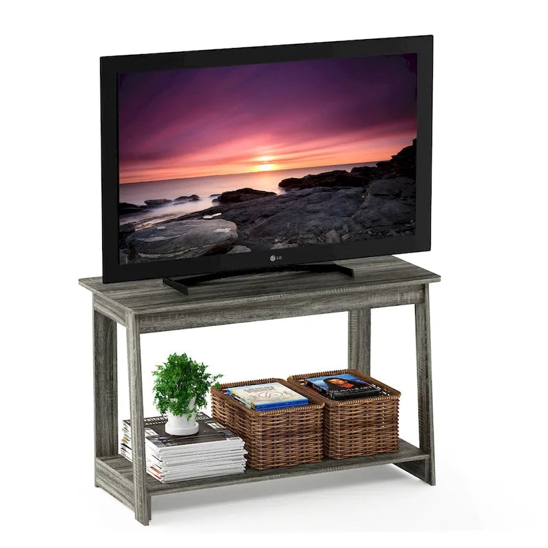 Meuble TV compact avec étagère inférieure