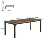Bureau de direction de 70,8 pouces, grand bureau d'ordinateur de bureau