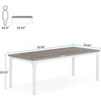 Bureau de direction de 70,8 pouces, grand bureau d'ordinateur de bureau