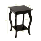 Table d'appoint compacte avec étagère de présentation
