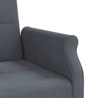 Canapé-lit deux places en velours avec coussins – 85 x 35 x 27,6"