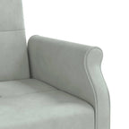Canapé-lit deux places en velours avec coussins – 85 x 35 x 27,6"