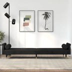 Canapé-lit deux places en velours avec coussins – 85 x 35 x 27,6"