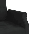 Canapé-lit deux places en velours avec coussins – 85 x 35 x 27,6"