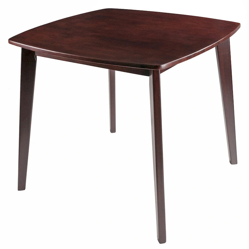 Table à manger en bois massif - Noyer, 34.02 x 34.02 x 29.33 pouces
