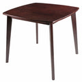 Table à manger en bois massif - Noyer, 34.02 x 34.02 x 29.33 pouces