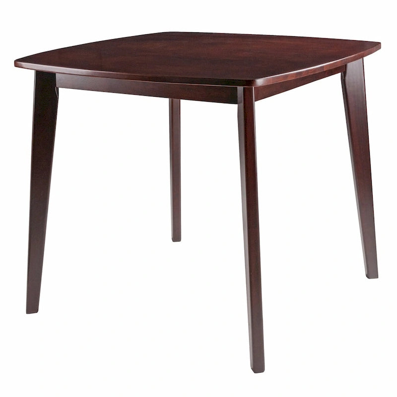 Table à manger en bois massif - Noyer, 34.02 x 34.02 x 29.33 pouces