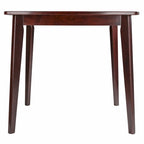 Table à manger en bois massif - Noyer, 34.02 x 34.02 x 29.33 pouces