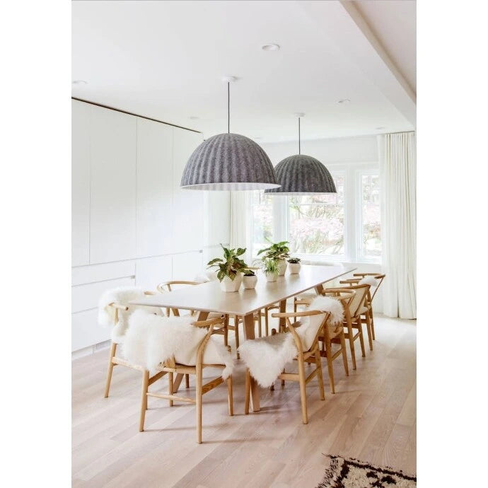 Lot de 2 chaises de salle à manger en bois avec assise en corde tressée