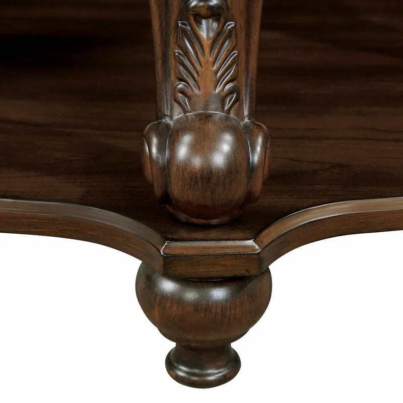 Table d'appoint ronde de 22 pouces avec étagère inférieure