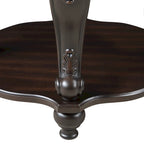 Table d'appoint ronde de 22 pouces avec étagère inférieure