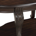 Table d'appoint ronde de 22 pouces avec étagère inférieure