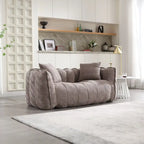 Pouf doux avec intérieur en mousse – Fauteuil inclinable carré pour le jeu vidéo et la télévision